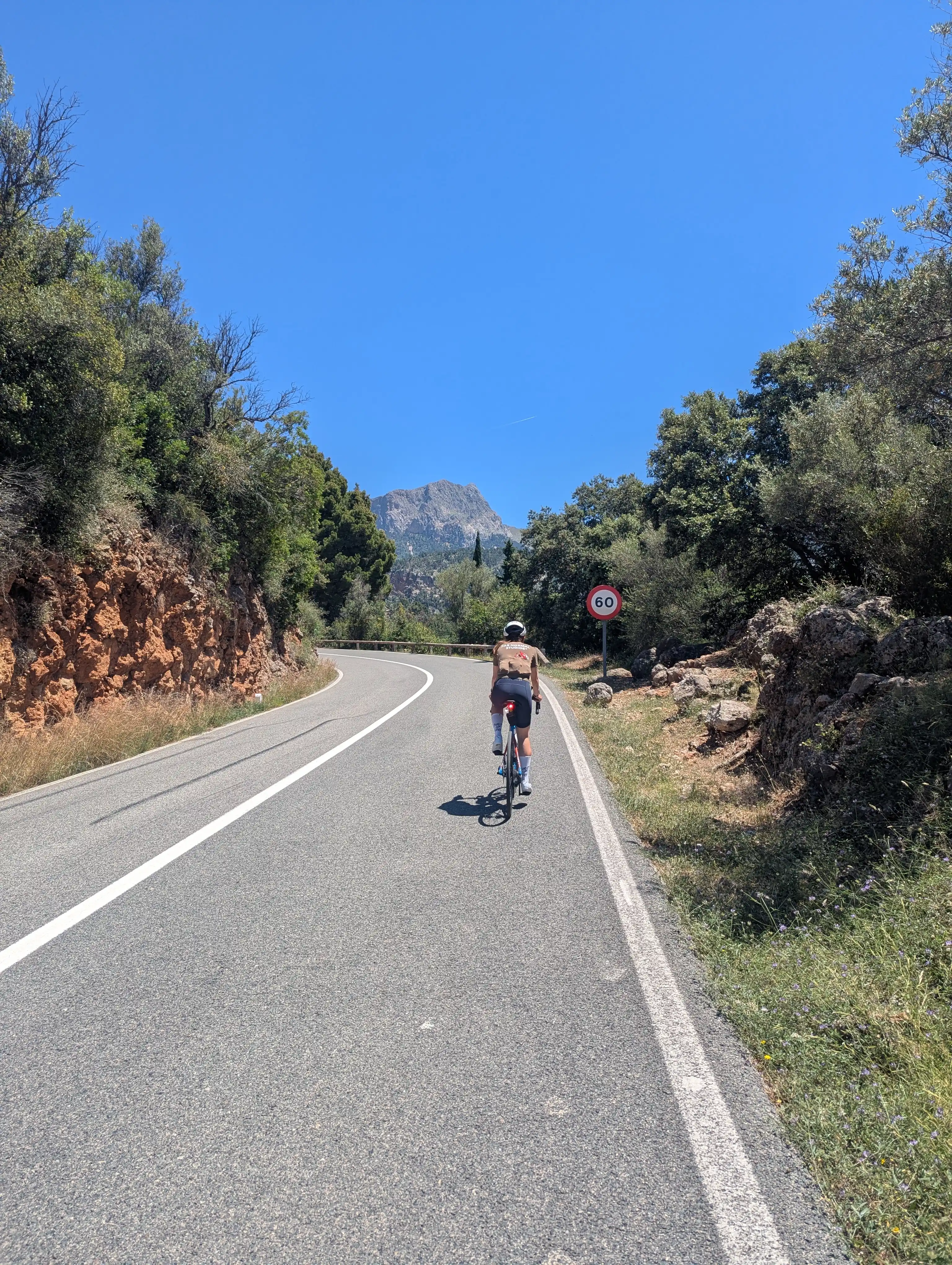 Cycling road in Mallorca